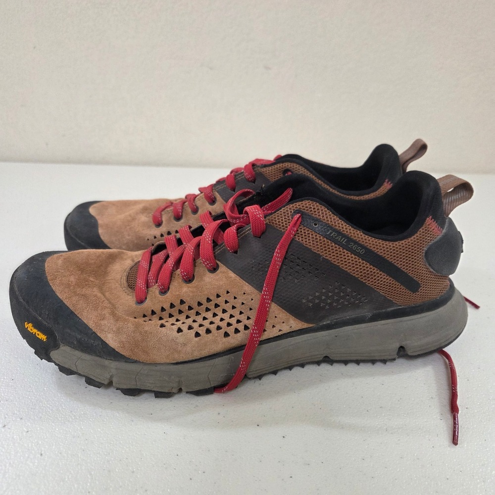 Danner Trail 2650 3 Mens Brown Red Hiking Shoes Vibram 61272 Size 12